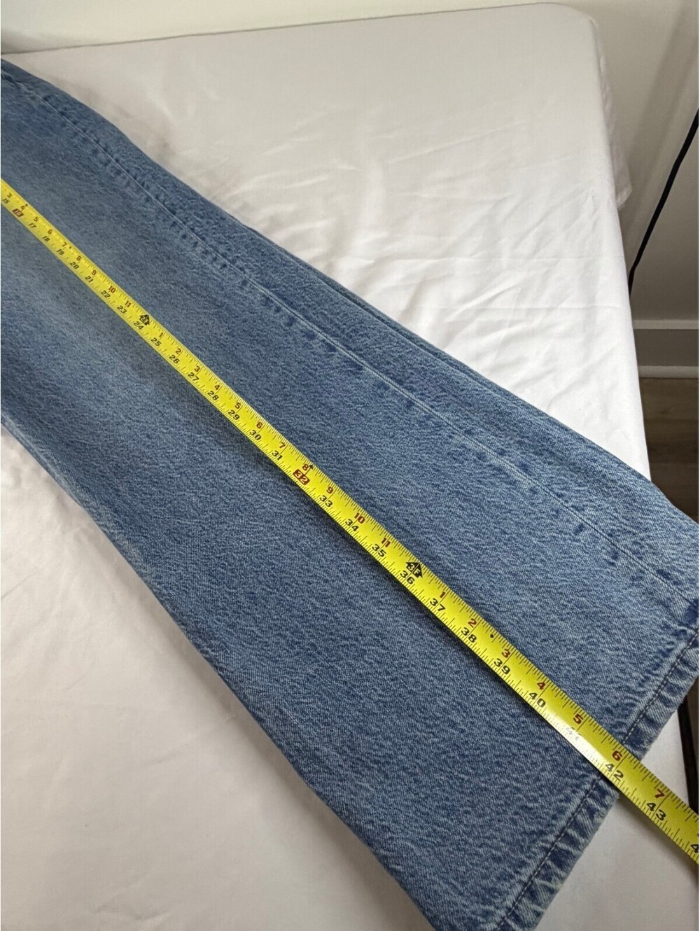 Aeropostale Jeans Womens 6 High Rise Baggy Wide Leg Light Wash - Picture 4 of 5